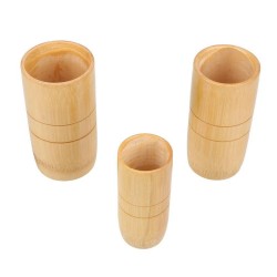 Conjunto de massagem de acupuntura anti celulite chinês tradicional bambu copos de sucção 3pcs