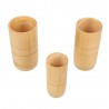Conjunto de massagem de acupuntura anti celulite chinês tradicional bambu copos de sucção 3pcs