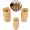 Conjunto de massagem de acupuntura anti celulite chinês tradicional bambu copos de sucção 3pcs
