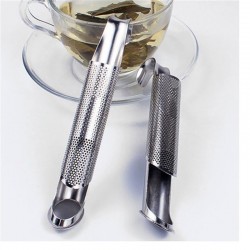 Infusor de chá em forma de tubo - filtro de aço inoxidável