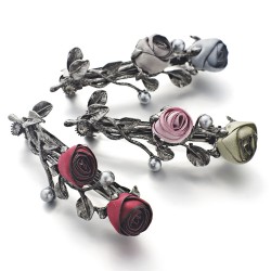 Roses crystal hair clipHair clips