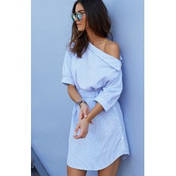 Plus size - off shoulder striped dressDresses