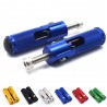 Universal motocicleta dobrável footrests pedais traseiros 2 peças - BMW Honda Kawasaki Yamaha