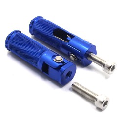 Universal motocicleta dobrável footrests pedais traseiros 2 peças - BMW Honda Kawasaki Yamaha