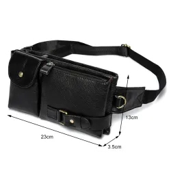 Genuine leather waist belt bagBags