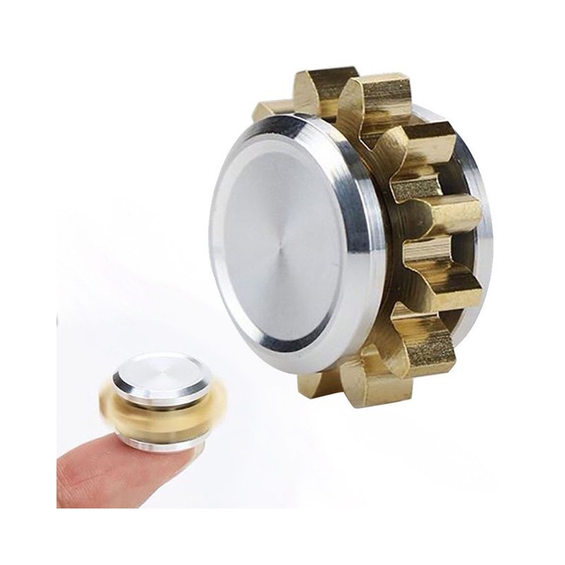 Mini engrenagem de metal fidget - spinner mão