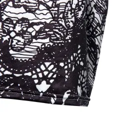 Elegante vintage floral impressão midi vestido