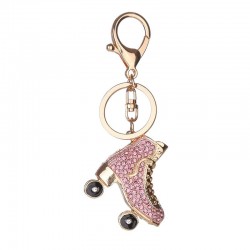 Chaveiro de chave de sapato de patins de cristal
