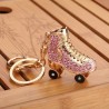 Chaveiro de chave de sapato de patins de cristal