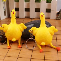 Dinossauro verde - feijão - frango - chaveiro engraçado