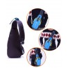 Bolsa de ombro de nylon impermeável unisex