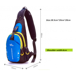 Bolsa de ombro de nylon impermeável unisex