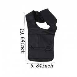 Saco de ombro escondido anti-roubo de nylon