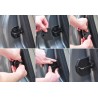 Tampa protetora da porta do carro anti-corrosivo para Ford Focus 2 2005-2013 4 pcs