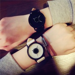 Leather quartz watch unisexWatches
