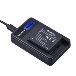 LCD USB Charger for Panasonic DMW BLG10 BLE9 BP-DC15 BPDC15Battery & Chargers