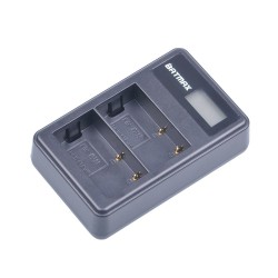 Carregador de bateria USB LCD duplo para DMW-BLF19 BLF19E BLF19GK BLF19PP DMC-GH3 GH3A GH3AGK