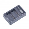 Carregador de bateria USB LCD duplo para DMW-BLF19 BLF19E BLF19GK BLF19PP DMC-GH3 GH3A GH3AGK