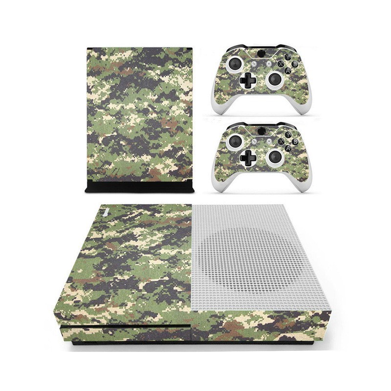 Xbox One S Console & Controller camuflagem design vinil decalque pele autocolante