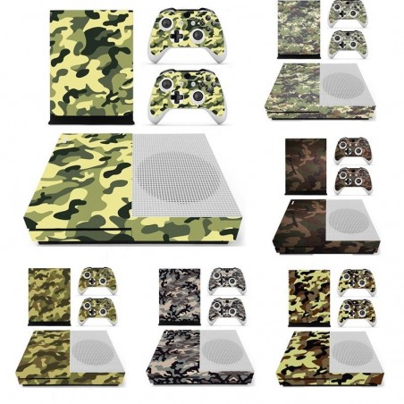 Xbox One S Console & Controller camuflagem design vinil decalque pele autocolante