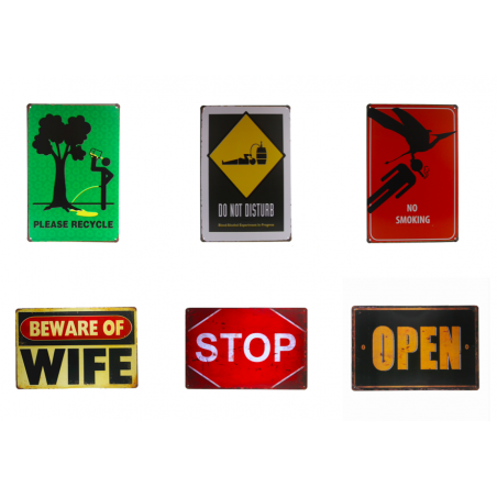 Vintage metal sign poster Free WifiPlaques & Signs