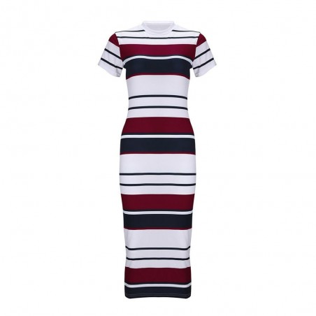 Striped slim pencil dress midiDresses