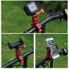 Gopro Hero 5 SJ6000 Xiaomi Yi2 rotatable bike handlebar mount holder adapter bracketMounts