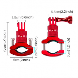 Gopro Hero 5 SJ6000 Xiaomi Yi2 rotatable bike handlebar mount holder adapter bracketMounts