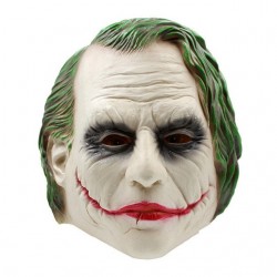 Joker halloween cabeça completa máscara látex