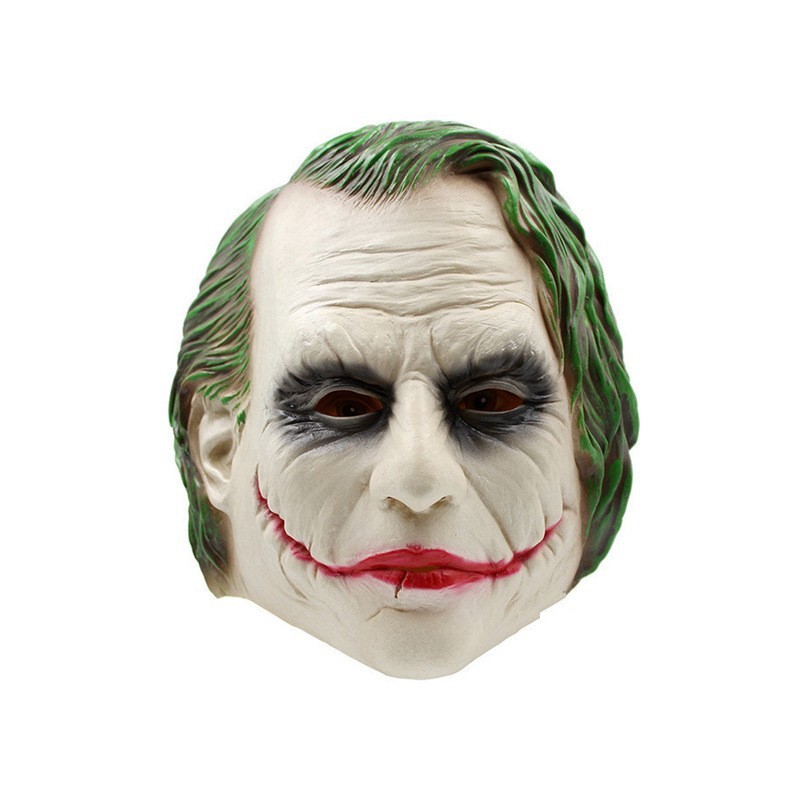 Joker halloween cabeça completa máscara látex