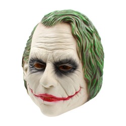 Joker halloween cabeça completa máscara látex