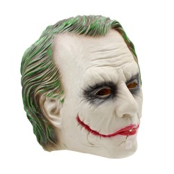 Joker halloween cabeça completa máscara látex