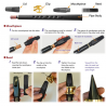 Mini Mini Bb saxofone ABS com bocal alto