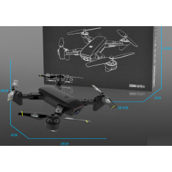 DM DM107 WIFI FPV Dual 2MP câmera Altitude de fluxo óptico Hold Foldable RC Drone Quadcopter