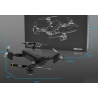 DM DM107 WIFI FPV Dual 2MP câmera Altitude de fluxo óptico Hold Foldable RC Drone Quadcopter
