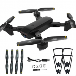 DM DM107 WIFI FPV Dual 2MP câmera Altitude de fluxo óptico Hold Foldable RC Drone Quadcopter