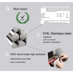 Stainless steel masonic symbol ringRings