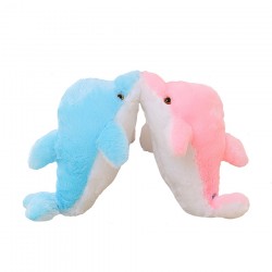 Brinquedo luminoso LED plush golfinho boneca 45 cm