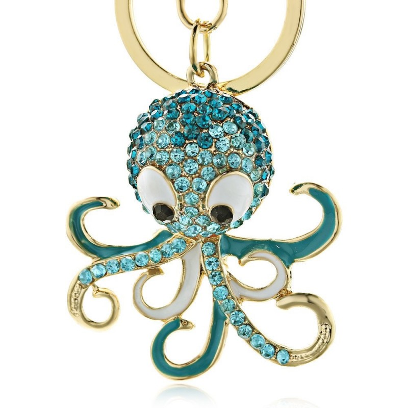 Crystal octopus keychain - keyringKeyrings