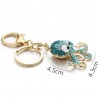 Crystal octopus keychain - keyringKeyrings