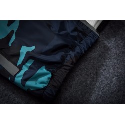 Camuflagem com capuz casaco quebra-vento unisex