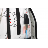 USB carregando escola mochila lona 3 pcs conjunto