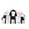 USB carregando escola mochila lona 3 pcs conjunto