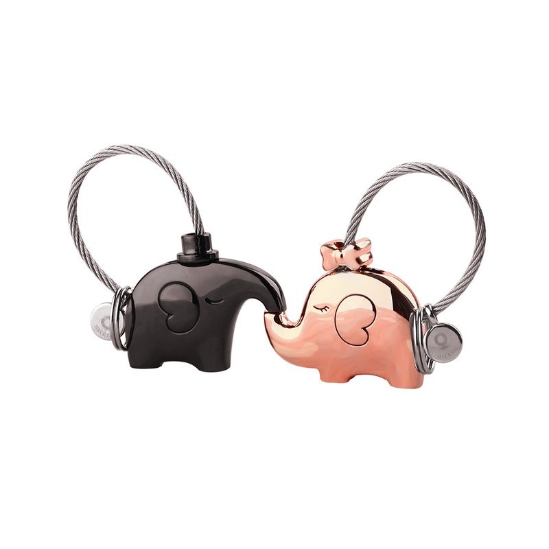 Elephant keychain for couplesKeyrings