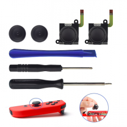 7 em 1 - 3D analógico joystick polegar substituição - para Nintendo Switch Joy - módulo de sensor de controlador