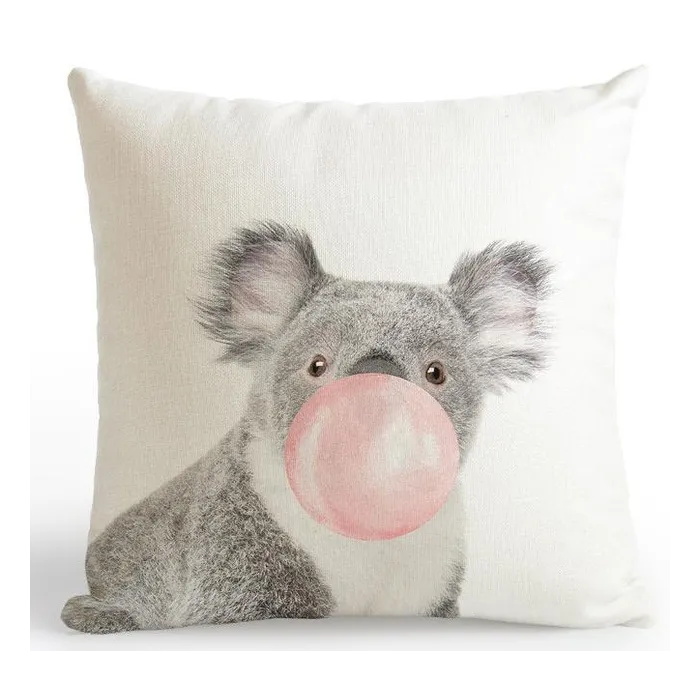 Pink printed pillowcase cushion coverCushions