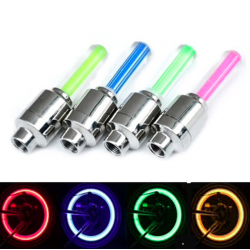 LED bicicleta roda válvula de pneu luz 2pcs