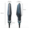 CB190 LED 150NK 12V - alto brilho - luzes de sinal de volta da motocicleta - conjunto de 2