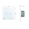 220 - 250V wall crystal glass touch switch panelLights & lighting