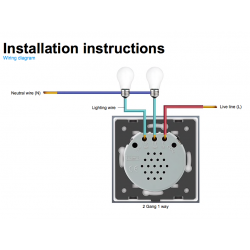 220 - painel de interruptor de vidro de cristal de parede 250V